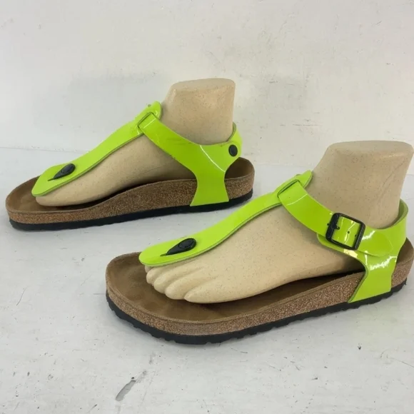 Birkenstock Shoes Birkenstock Kairo Lime Green Birko Flor